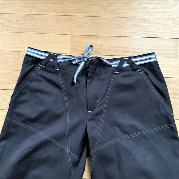 Nike Women Pants 100% Polyester convertible roll up Adjustable Waist Blue Small - Picture 4 of 12